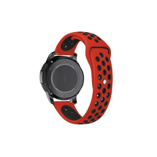 XPRO Samsung Watch / Gear S3 lélegző szíj piros / fekete S méret 22mm okosóra kellék