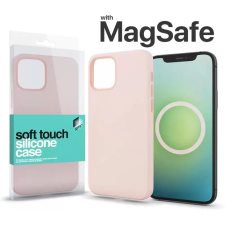 xPRO Soft Touch MagSafe Silicon Case iPhone 15 Pro krétarózsaszín mobiltelefon kellék