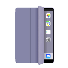 xPRO tector Apple Ipad 10.2" (2019) Smart book tok pencil tartóval átlátszó hátlappal lila (121152) (x121152) - Tablet tok tablet tok