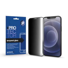 xPRO Tempered Glass 0.33 Full 3D Black (FG) PRIVACY kijelzővédő üveg Apple iPhone 14 Pro Max készülékh... mobiltelefon kellék