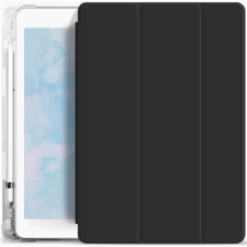 Xprotector Apple iPad 10.2 (2019 / 2020 / 2021), mappa tok, Apple Pencil tartóval, átlátszó szilikon hátlap, Smart Case, Xprotector Smart Book Flip, fekete (XP121153) tablet tok