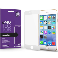 Xprotector Apple iPhone 7 / 8 / SE (2020) / SE (2022), Kijelzővédő fólia, ütésálló fólia (az íves részre is!), Tempered Glass (edzett üveg), Xprotector Nano Glass, fehér mobiltelefon kellék