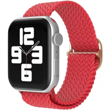Xprotector Apple Watch 4-6, SE, SE (2022) (38 / 40 mm) / Watch 7-9 (41 mm), textíl pótszíj, körpánt, szőtt stílusú, Xprotector, piros okosóra kellék