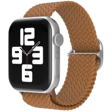 Xprotector Apple Watch 4-6, SE, SE (2022) (42 / 44 mm) / Watch 7-9 (45 mm) / Watch Ultra 1-2 (49 mm), textíl pótszíj, körpánt, szőtt stílusú, Xprotector, barna okosóra kellék