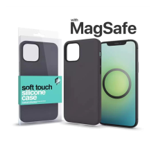 Xprotector MagSafe rögzítésű Soft Touch Szilikon tok Apple iPhone 15 Pro, éjfekete tok és táska