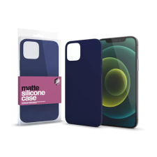 Xprotector Matte ultra vékony szilikon hátlap tok, Apple iPhone 13 Pro, sötétkék tok és táska