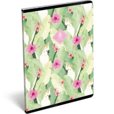  XRCise Look exkluzív kockás füzet - A4 - Fourteen zöld papagájos füzet