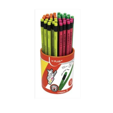 Y-PLUS Grafitirón Y-Plus+ Star HB neon háromszög radíros ceruza