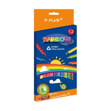 Y-PLUS Színes Ceruza Y-Plus Rainbow, háromszögletű jumbo, 12 db-os készlet színes ceruza
