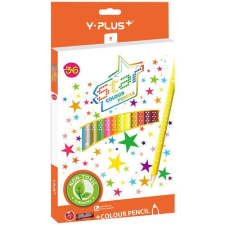 Y-PLUS Színes ceruza Y-Plus+ STAR 36 db-os klt. színezővel, hegyezővel színes ceruza