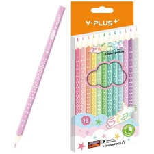 Y-PLUS Színes ceruza Y-Plus+ STAR PASTEL 12 db-os klt. hegyezővel színes ceruza