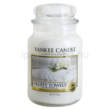  Yankee Candle Fluffy Towels illatos gyertya  623 g Classic nagy méret kozmetikai ajándékcsomag