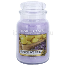  Yankee Candle Lemon Lavender illatos gyertya  623 g Classic nagy méret kozmetikai ajándékcsomag
