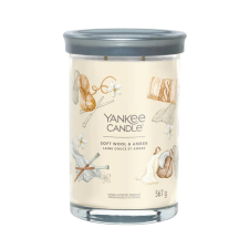 Yankee candle Signature Soft Wool & Amber Tumbler Illatgyertya 567g (1721005E) gyertya