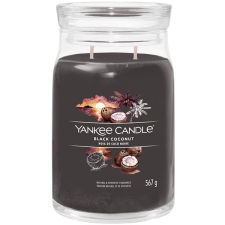 Yankee candle Signature üveg 2 kanóc Black Coconut 567 g gyertya