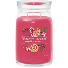Yankee candle Signature üveg 2 kanóc Peppermint Pinwheels 567 g gyertya