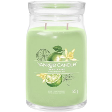Yankee candle Signature üveg 2 kanóc Vanilla Lime 567 g gyertya