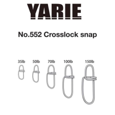 Yarie 552 Crosslock Snap 50LB kapocs horgászkiegészítő