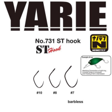  Yarie 731 ST Nanotef 06 Barbless horog 15 db/csg horog