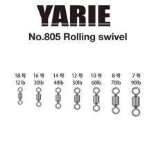  Yarie 805 Rolling Swivel Black 40lb #14 forgó horgászkiegészítő