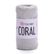 YarnArt CORAL fényes zsinórfonal - Ezüst 1918 rövidáru