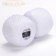 YarnArt LILY Horgoló cérna - Hófehér rövidáru