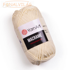 Yarnart MAKRAMÉ, 2mm - Krém - 137 rövidáru