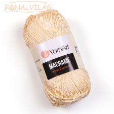 Yarnart MAKRAMÉ, 2mm - Krém - 165 rövidáru