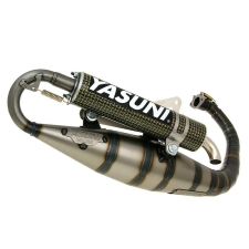 Yasuni Yasuni Carrera 16 sárga karbonszálas kipufogó - Minarelli (állóhengeres) motorkerékpár kipufogó