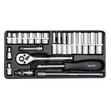 YATO Dugókulcs készlet 23 részes 1/4col 4-13mm (YT-14421) dugókulcs