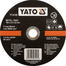 Yato fémtárcsa 115 x 22 x 1,2 mm rozsdamentes acél csiszolókorong és vágókorong