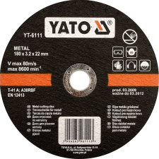 Yato fémtárcsa 125 x 22 x 1,2 mm csiszolókorong és vágókorong