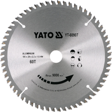 Yato Fűrésztárcsa Alumíniumhoz 180x60Tx20 mm (YT-60907) fűrészlap