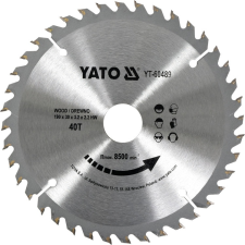 Yato Fűrésztárcsa fához 190/40T/30mm (YT-60489) barkácsgép tartozék
