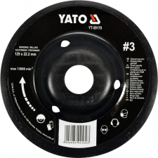 Yato Kúpos Ráspolykorong közepes #3 125mm (YT-59170) barkácsgép tartozék