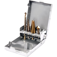 Yato lépcsős fúró multi készlet 1/4", 4 db barkácsgép tartozék