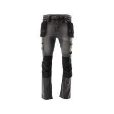 Yato Munkavédelmi farmer hosszúnadrág L/XL-es méret 17 zsebes szürke munkaruha