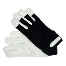 Yato Munkavédelmi kesztyű 9-es méret bőr-pamut fekete védőkesztyű