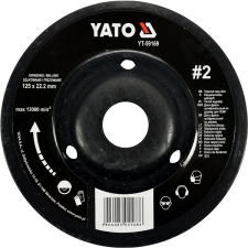Yato Rotációs ráspoly, finom, 125 mm, 2. típus csiszolókorong és vágókorong