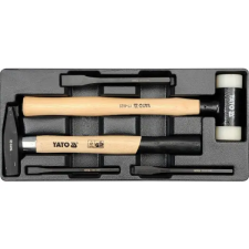 Yato YATO YT-5540 Kalapács és véső készlet 5 részes (fiókbetét) autóalkatrész
