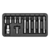 Yato YT-0415 Spline sűrű Torx-XZN Bitkészlet - 11 db-os, 1/2" (YT-0415)