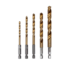 Yato YT-44700 Csigafúró Készlet Bitbefogással - 5 részes, 4-10 mm, (YT-44700) szerszám kiegészítő