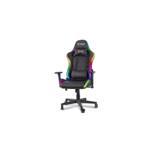 YENKEE Stardust RGB LED Gamer szék távirányítóval - Fekete forgószék