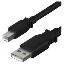 YENKEE YCU 015 BK USB Type-A apa - USB Type-B apa Nyomtató kábel - Fekete (1.5m) kábel és adapter