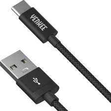 YENKEE YCU 301 BK USB-A - USB-C (apa - apa) kábel 1m - Fekete kábel és adapter