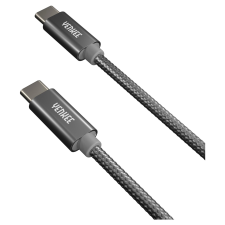 YENKEE YCU C102 SR USB-C apa - USB-C apa 2.0 Adat és töltőkábel - Fekete (2m) kábel és adapter