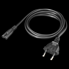 YENKEE YPC 570 230V Hálózati tápkábel 1.5m - Fekete kábel és adapter