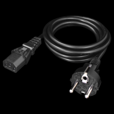 YENKEE YPC 571 230V Hálózati tápkábel 1.5m - Fekete kábel és adapter