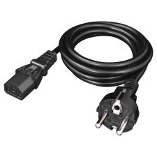 YENKEE YPC 571 230V Hálózati tápkábel 1.5m - Fekete (YPC 571) kábel és adapter