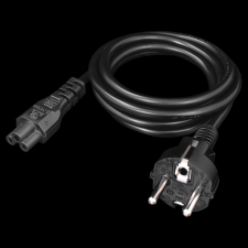 YENKEE YPC 572 230V Hálózati tápkábel 1.5m - Fekete kábel és adapter